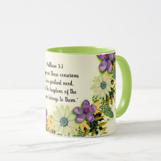 Scripture Verse Spirituelle Message Kingdom Tasse (VorderseiteRechts)