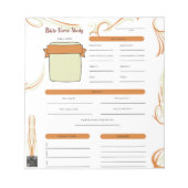 Scripture Verse Studie Notepad White Notizblock (Vorderseite)