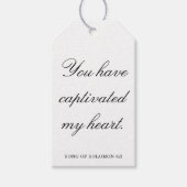 Scripture Wedding Centerpiece, Bridal Shower Decor Geschenkanhänger (Vorderseite)