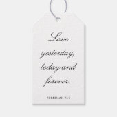 Scripture Wedding Centerpiece, Bridal Shower Decor Geschenkanhänger (Vorderseite)