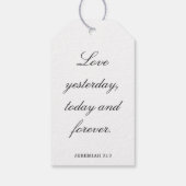 Scripture Wedding Centerpiece, Bridal Shower Decor Geschenkanhänger (Rückseite)