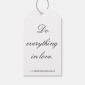 Scripture Wedding Centerpiece, Bridal Shower Decor Geschenkanhänger (Vorderseite)