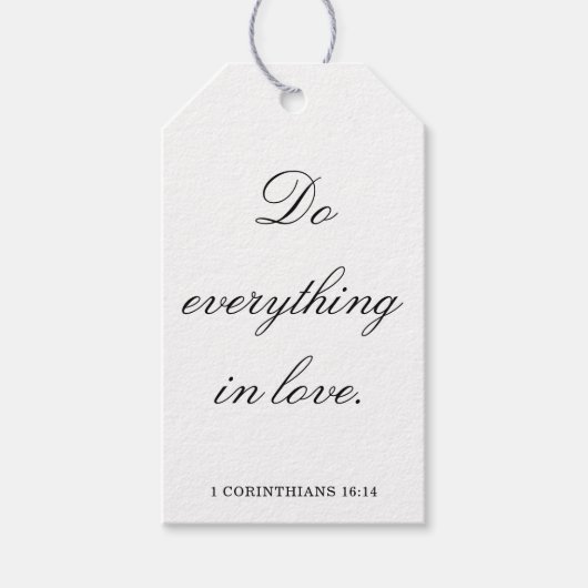 Scripture Wedding Centerpiece, Bridal Shower Decor Geschenkanhänger (Vorderseite)