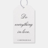 Scripture Wedding Centerpiece, Bridal Shower Decor Geschenkanhänger (Rückseite)