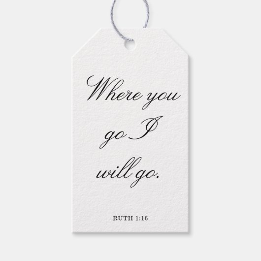 Scripture Wedding Centerpiece, Bridal Shower Decor Geschenkanhänger (Vorderseite)