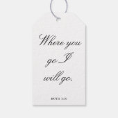 Scripture Wedding Centerpiece, Bridal Shower Decor Geschenkanhänger (Rückseite)