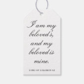 Scripture Wedding Centerpiece, Bridal Shower Decor Geschenkanhänger (Vorderseite)