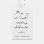 Scripture Wedding Centerpiece, Bridal Shower Decor Geschenkanhänger (Rückseite)