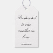 Scripture Wedding Centerpiece, Bridal Shower Decor Geschenkanhänger (Vorderseite)