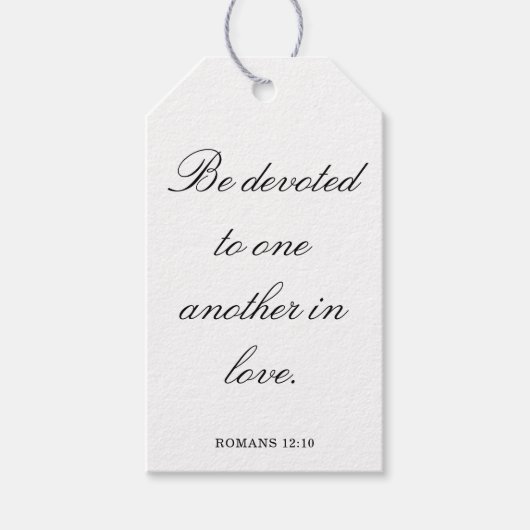 Scripture Wedding Centerpiece, Bridal Shower Decor Geschenkanhänger (Vorderseite)