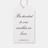 Scripture Wedding Centerpiece, Bridal Shower Decor Geschenkanhänger (Rückseite)