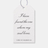 Scripture Wedding Centerpiece, Bridal Shower Decor Geschenkanhänger (Vorderseite)