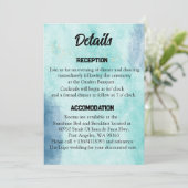 Scripture Wedding Details Card ich gefunden grün (Stehend Vorderseite)