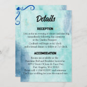 Scripture Wedding Details Card ich gefunden grün (Vorne/Hinten)