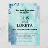 Scripture Wedding Einladungskarte, die ich gefunde Einladung (Vorne/Hinten)