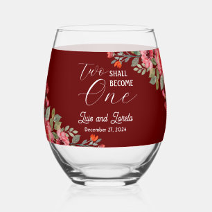 Scripture Wedding Glasses Weinglas Ohne Stiel