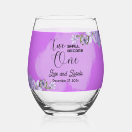 Scripture Wedding Glasses Weinglas Ohne Stiel
