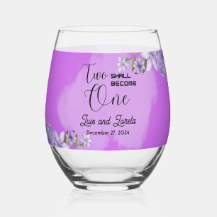 Scripture Wedding Glasses Weinglas Ohne Stiel