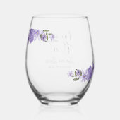 Scripture Wedding Glasses Weinglas Ohne Stiel (Rückseite)
