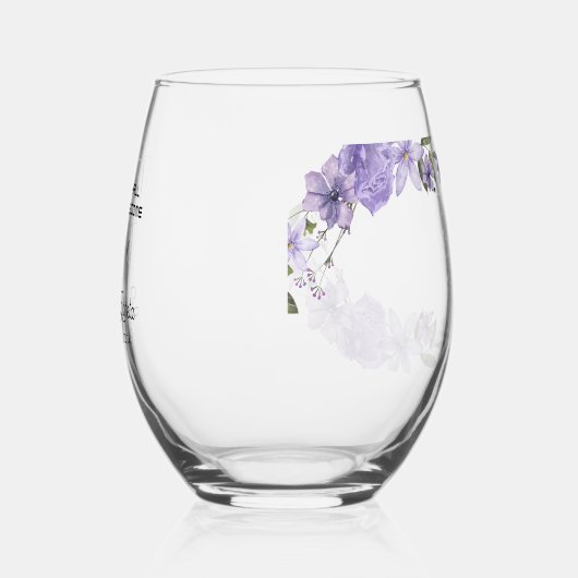 Scripture Wedding Glasses Weinglas Ohne Stiel (Links)