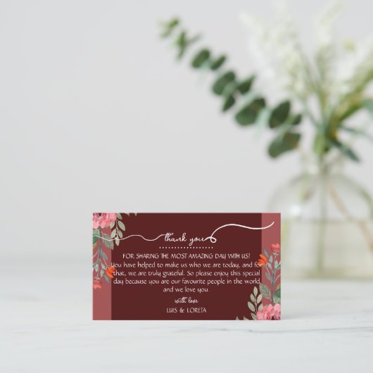 Scripture Wedding-Platzkarte Platzkarte (Stehend Vorderseite)