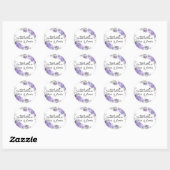 Scripture Wedding Vielen Dank Runder Aufkleber (Blatt)