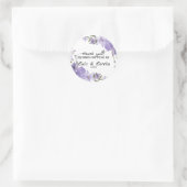Scripture Wedding Vielen Dank Runder Aufkleber (Tasche)