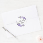 Scripture Wedding Vielen Dank Runder Aufkleber (Umschlag)