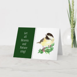 Scripture-Weihnachten ließ allen Himmel und Natur Feiertagskarte