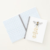 Scripturenheft mit Aquarellbiene. Psalm 28:7 Notizblock (Innenseite)