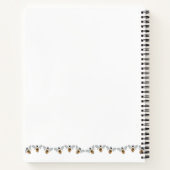 Scripturenheft mit Aquarellbiene. Psalm 28:7 Notizblock (Rückseite)