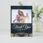 Scripturenhochzeit Danke-Karte Dankeskarte (Stehend Vorderseite)