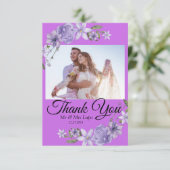 Scripturenhochzeit Danke-Karte Dankeskarte (Stehend Vorderseite)