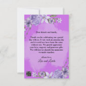 Scripturenhochzeit Danke-Karte Dankeskarte (Rückseite)