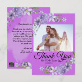 Scripturenhochzeit Danke-Karte Dankeskarte (Vorne/Hinten)