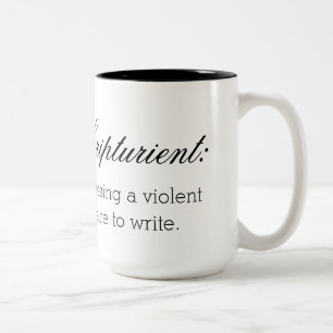 Scripturient: Öffnung eines heftigen Wunsches zu Zweifarbige Tasse