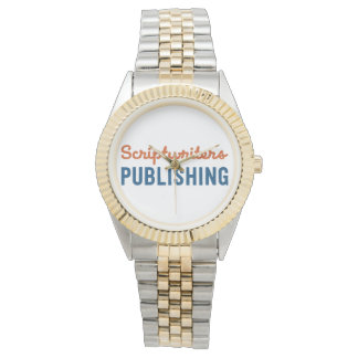 Scriptwriter Publishing Deep Orange/Blue Watch Armbanduhr