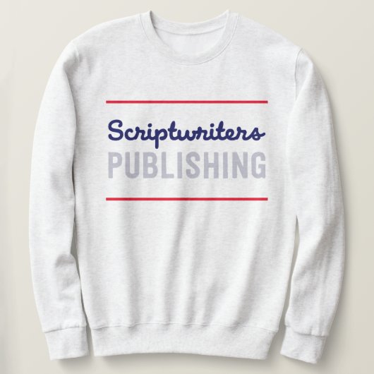 Scriptwriter Red Stripe Navy/Gray Sweatshirt (Design vorne)