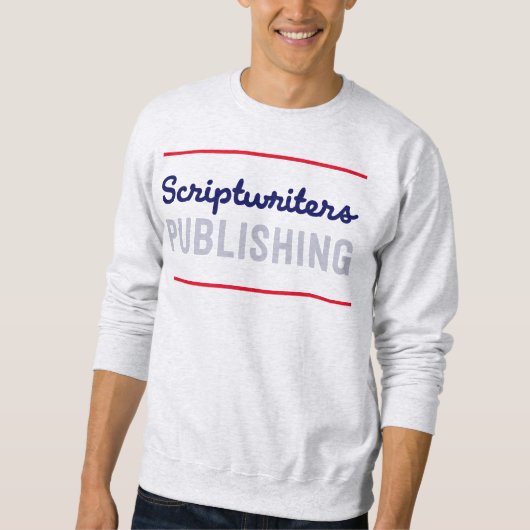Scriptwriter Red Stripe Navy/Gray Sweatshirt (Vorderseite)