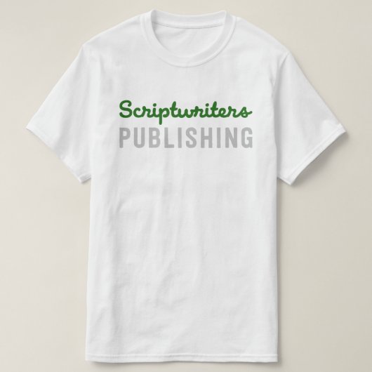 Scriptwriters, die Kelly/graue T veröffentlichen T-Shirt (Design vorne)