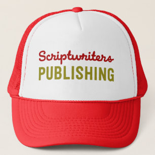 Scriptwriters, die Rot/Goldhut veröffentlichen Truckerkappe