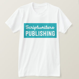 Scriptwriters-Körper-Aqua T-Shirt