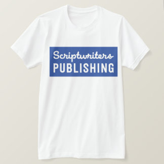 Scriptwriters-Körper-Königsblau T-Shirt