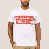 Scriptwriters-Körper-Pfirsich T-Shirt (Vorderseite)