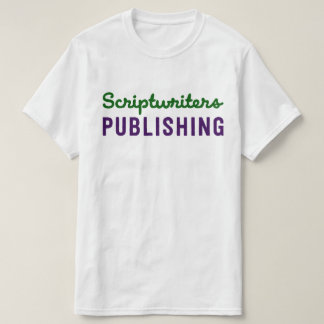 Scriptwriters-Veröffentlichengrüne/lila T T-Shirt