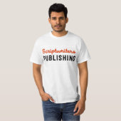 Scriptwriters-Veröffentlichenschwarzes/rotes T-Shirt (Vorne ganz)