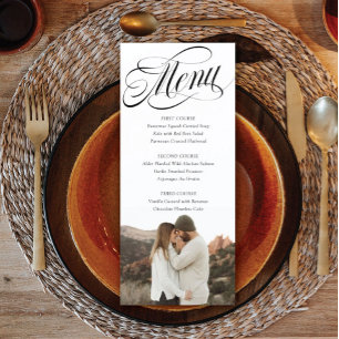 Scripty Foto Wedding Day Menu Programm