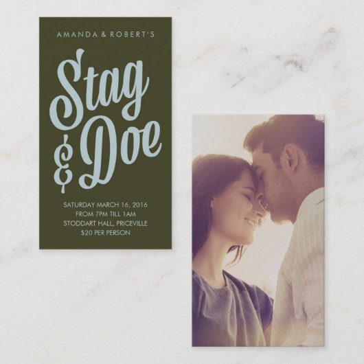 Scripty Stag & Doe Ticket (Vorne/Hinten)