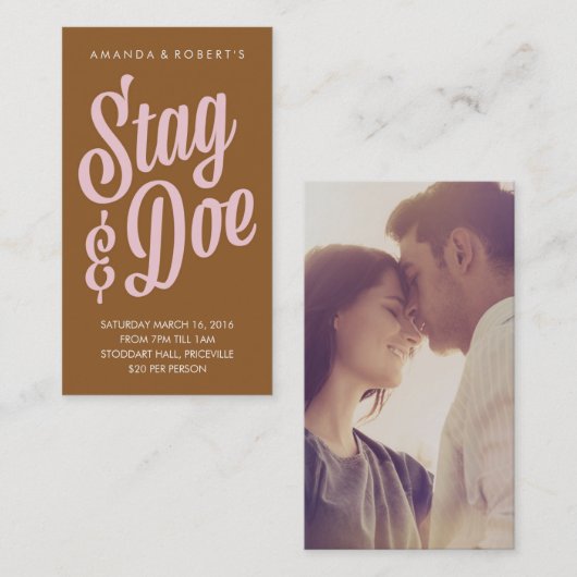 Scripty Stag & Doe Ticket (Vorne/Hinten)