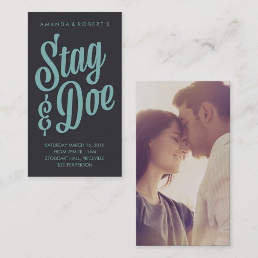 Scripty Stag & Doe Ticket (Vorne/Hinten)